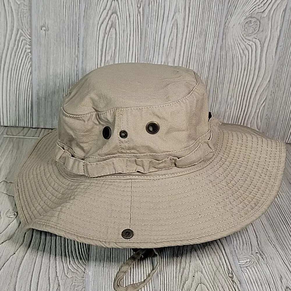 Concept One Wide Brim Fishing Hat Booney Hat Chin Strap